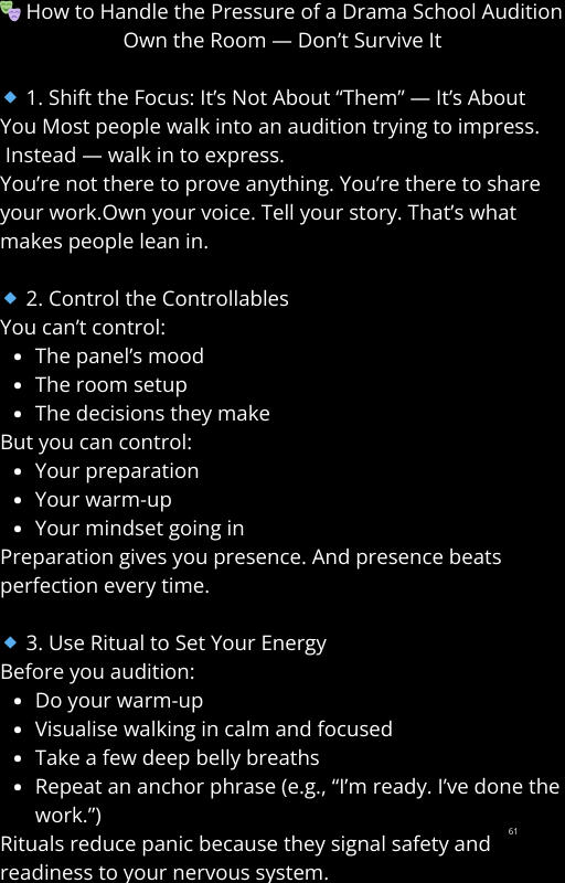 The Ultimate Drama School Audition prep planner. (Digital Download)