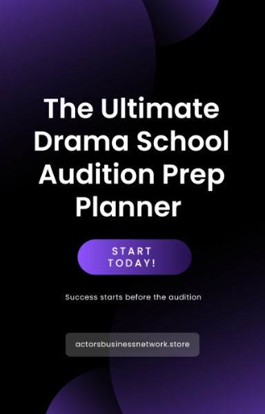 The Ultimate Drama School Audition prep planner. (Digital Download)